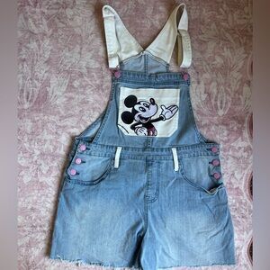 Disney Blue Denim Mickey Mouse Overalls